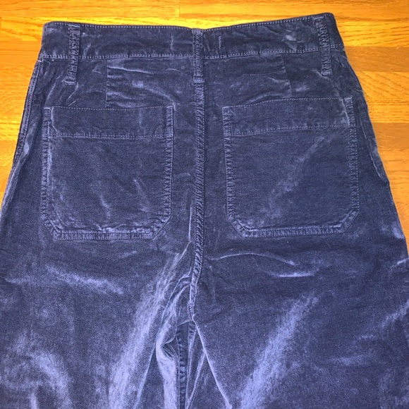 Madewell Velveteen Emmett Wide-Leg Crop Pants - Picture 7 of 8